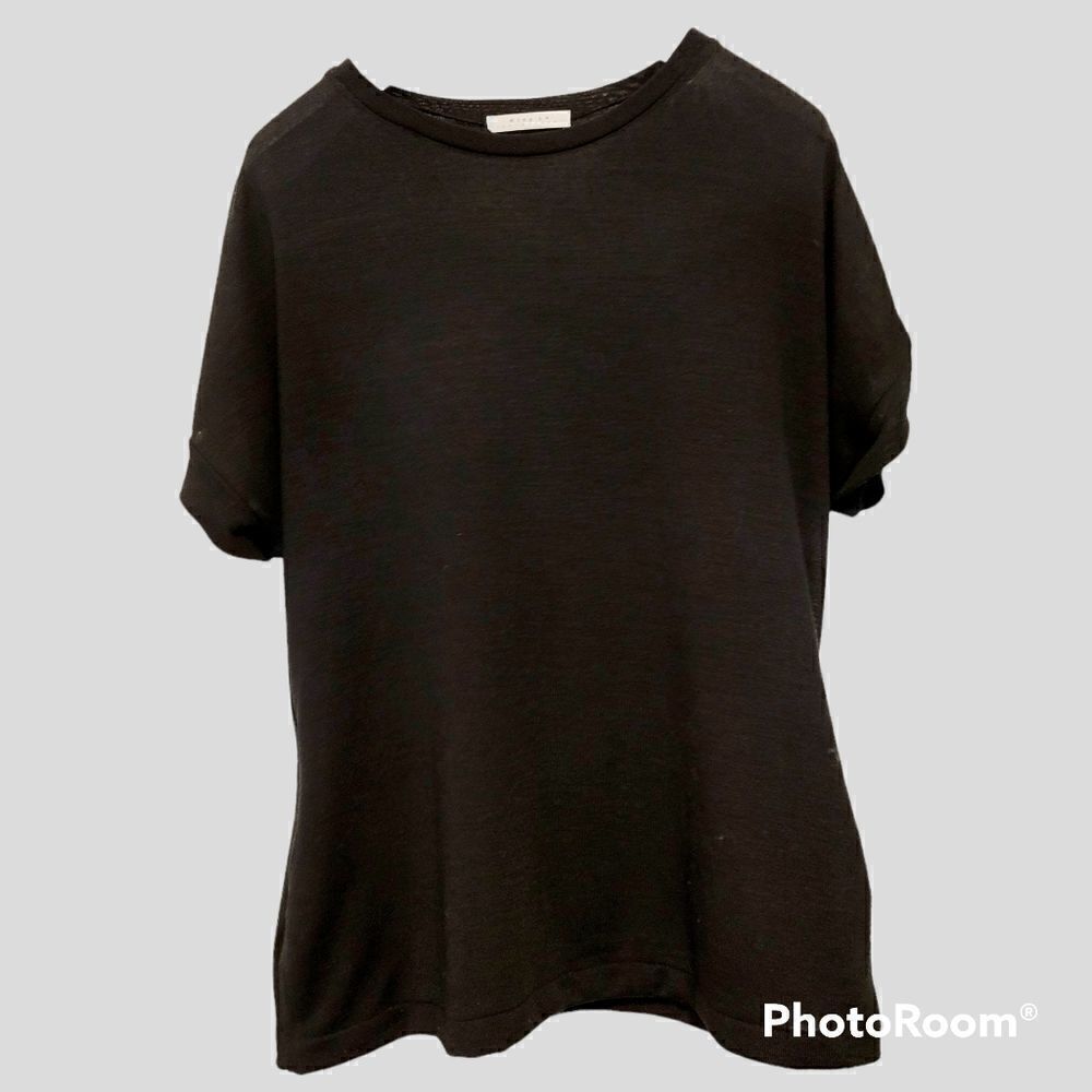2/$20 Vintage black knitted top casual shirt loose fit